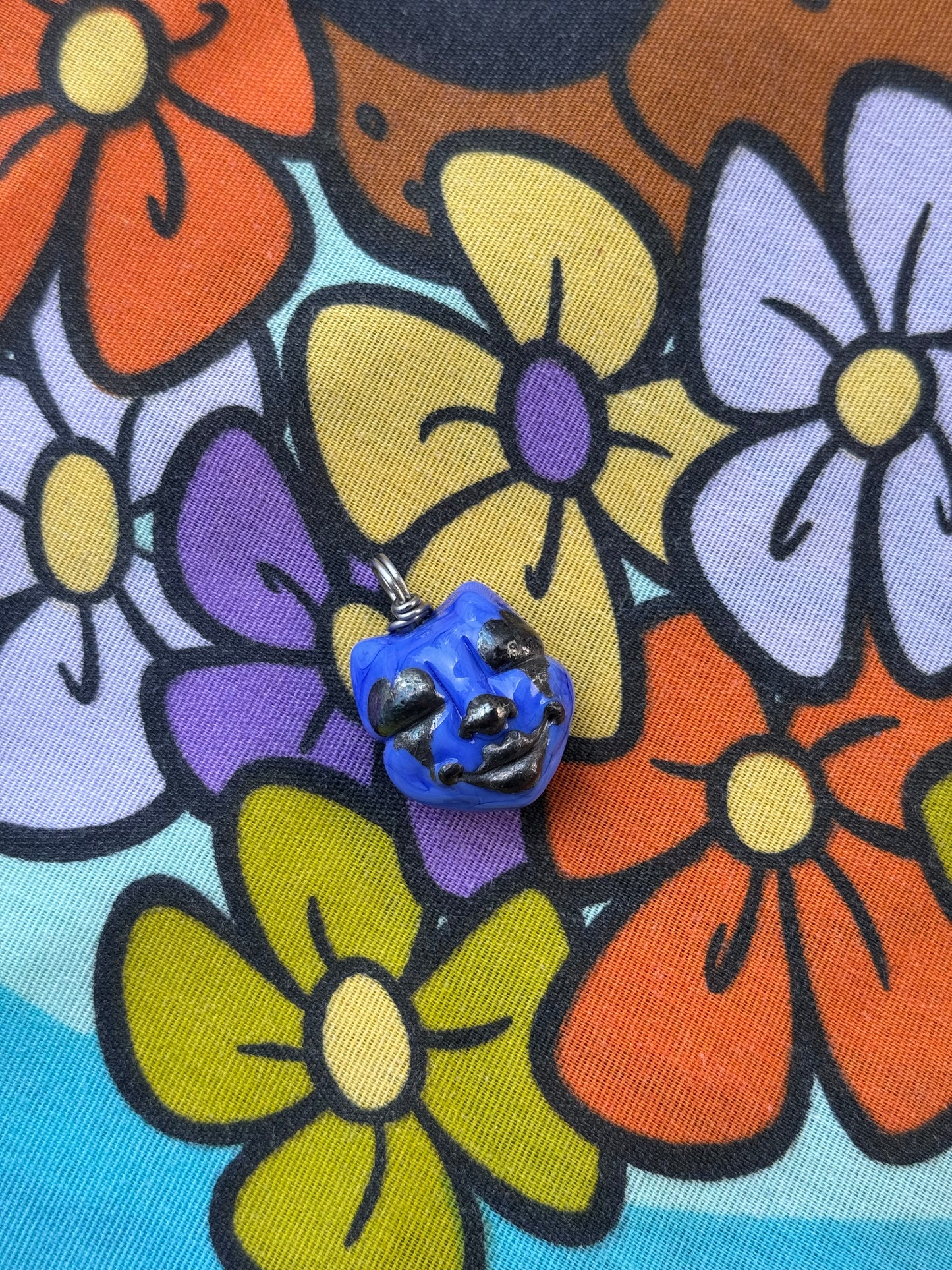 Payaso Pendant • Periwinkle and Graphite