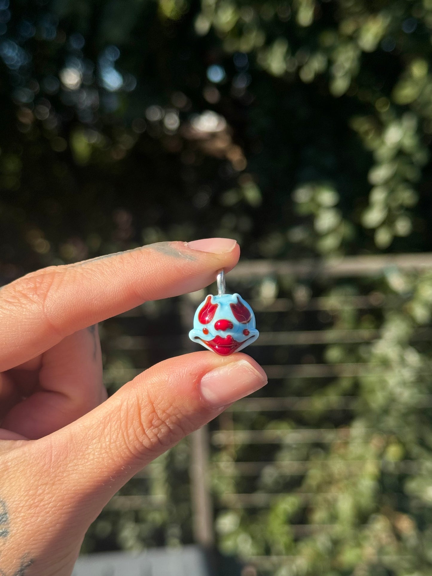 Payaso pendant • red n blue