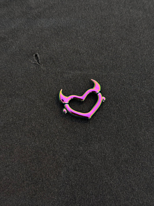 Dichro • pendant • heart
