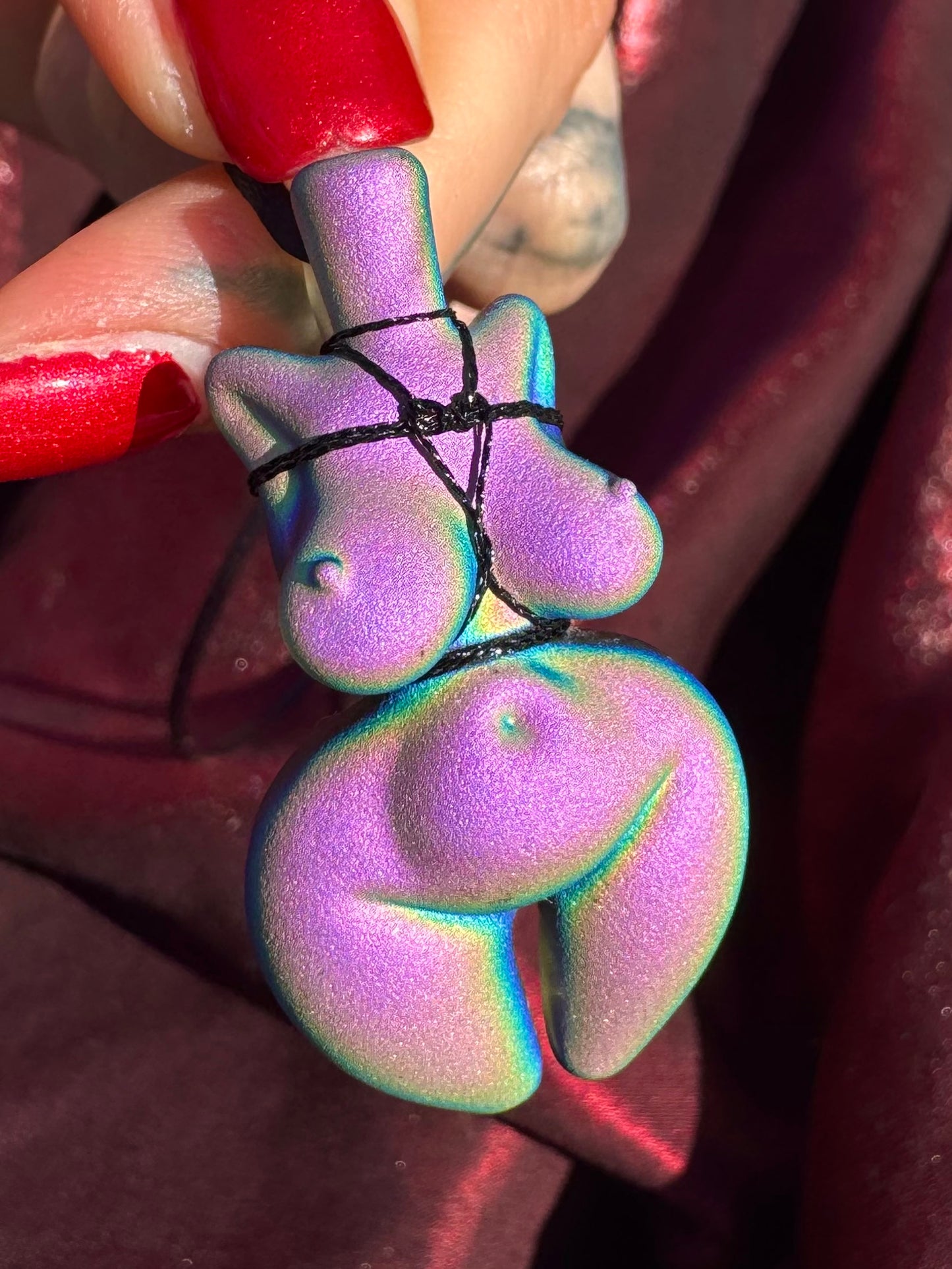 Dichro • pendant • holo babe