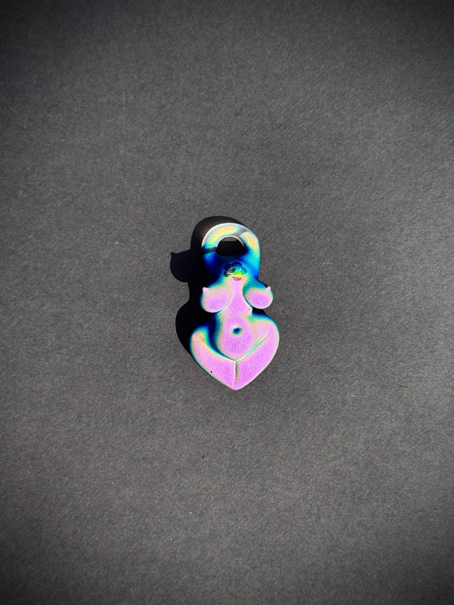 Dichro • pendant • flora holo goddess
