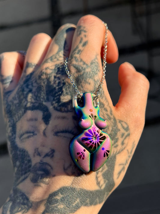Dichro • pendant • Fleur