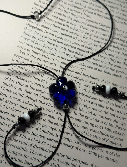 Bolo •  Flower • Cobalt Yin Yang