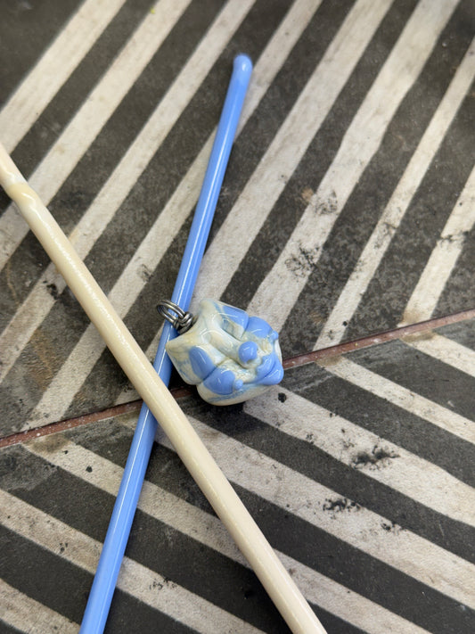 Payaso • marbled ivory n periwinkle