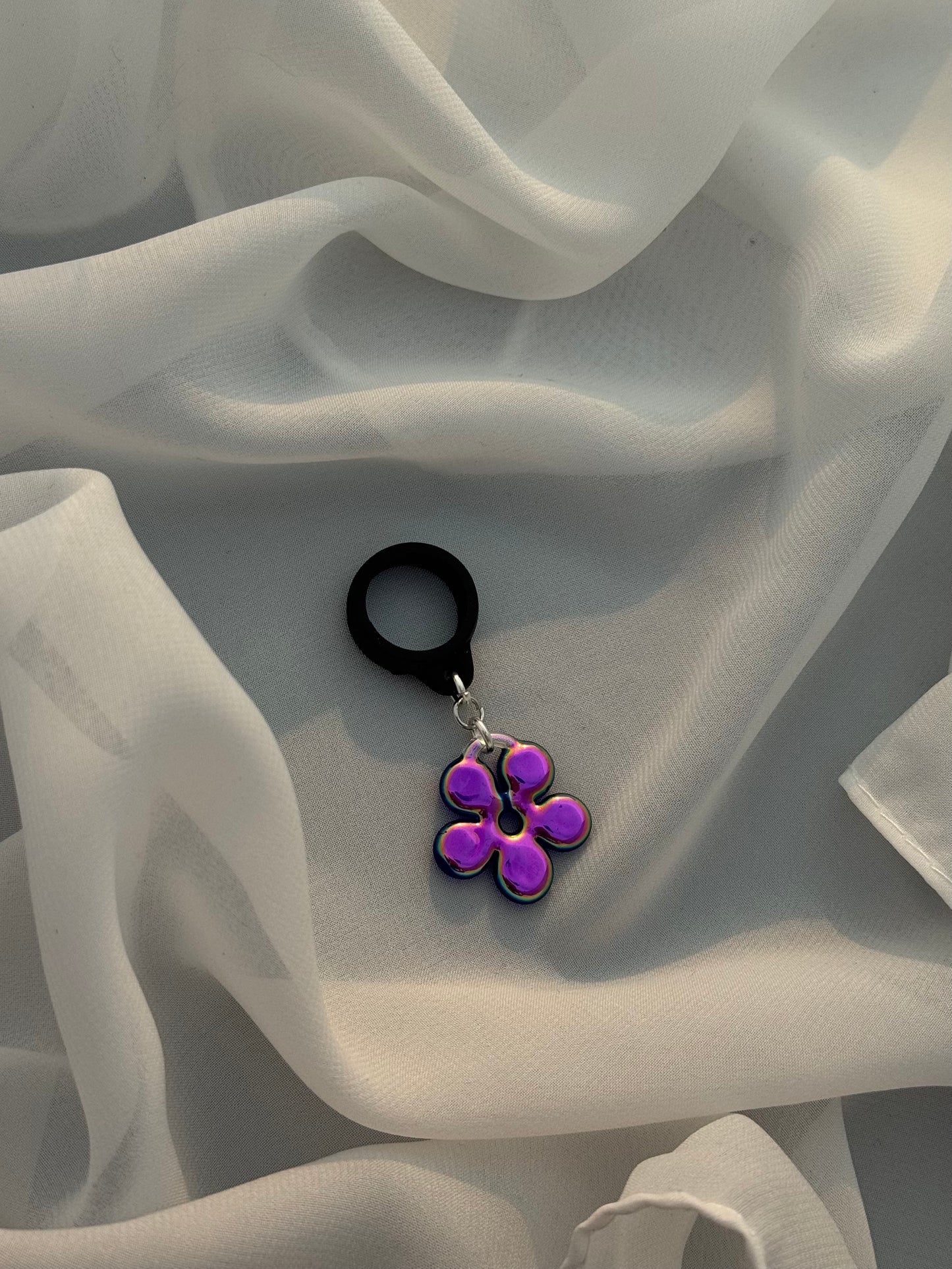 Vape Charm • Chrome Dichroic Flower