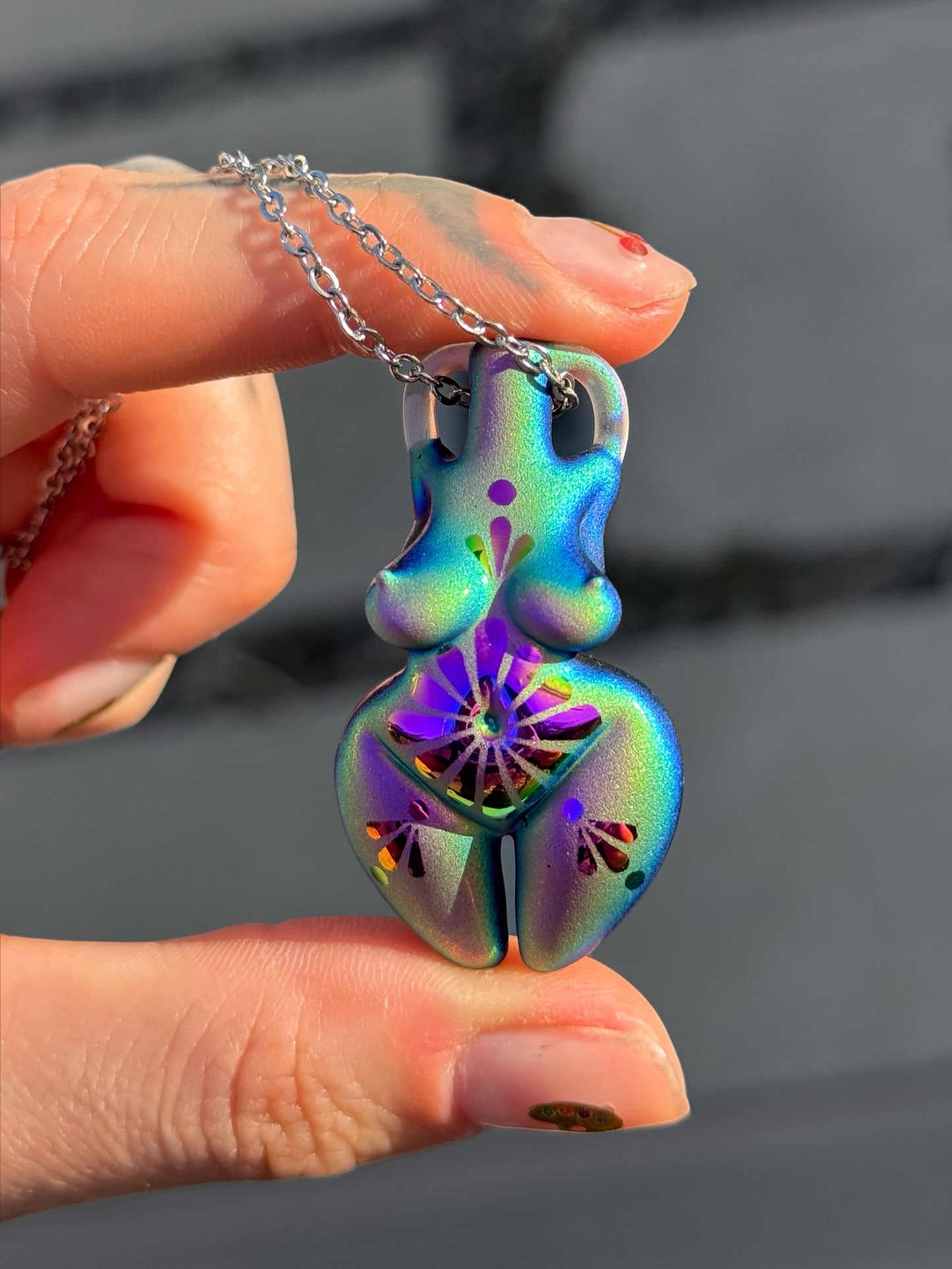 Dichro • pendant • Fleur
