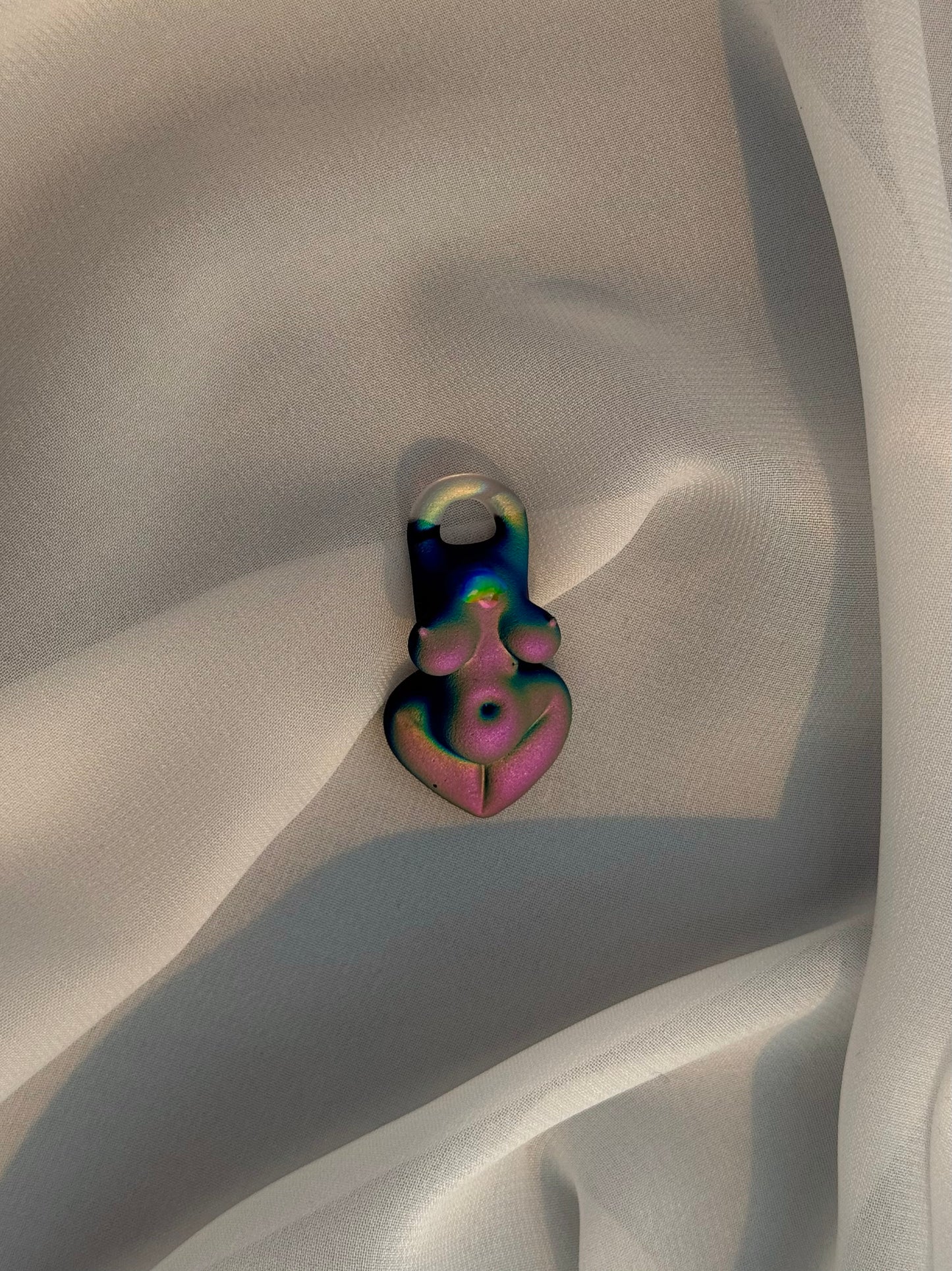 Dichro • pendant • flora holo goddess