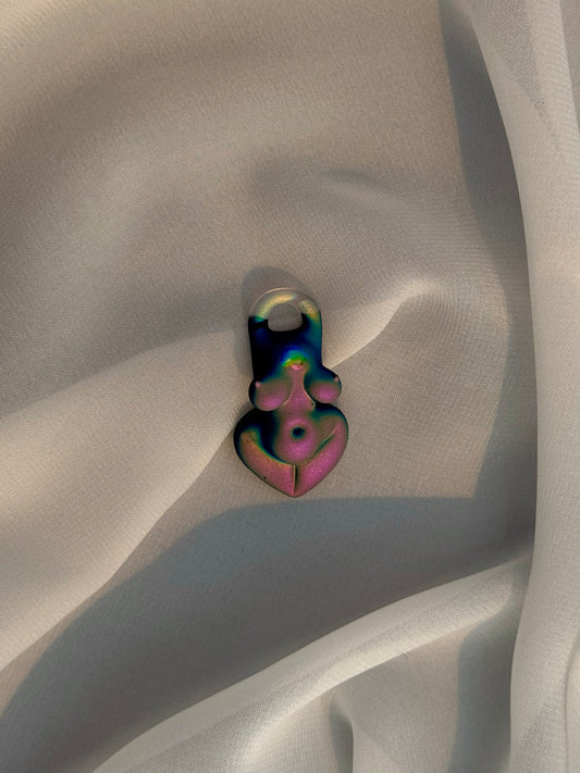 Dichro • pendant • flora holo goddess